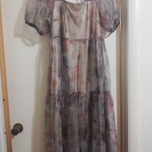 NWT H&M Floral Mesh Dress
